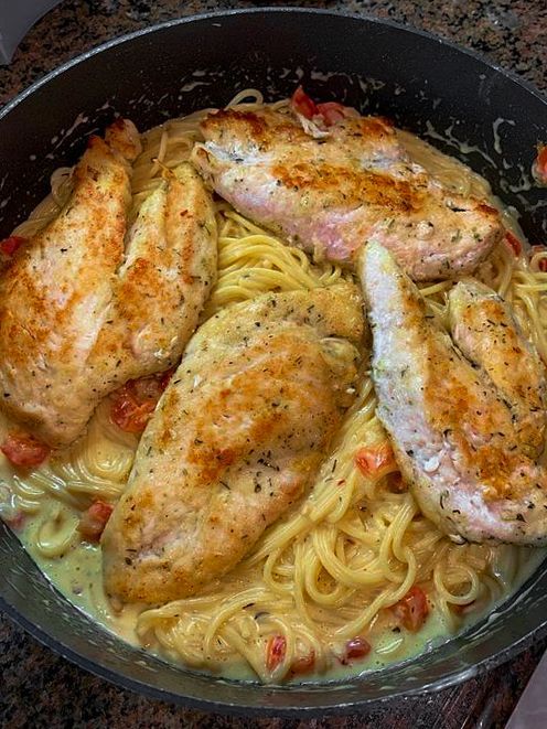 Italian Scampi Chicken Pasta